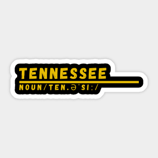 Word Tennessee Sticker